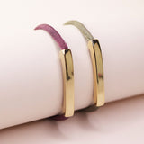 Pulseras ajustables pieza dorada para mujer