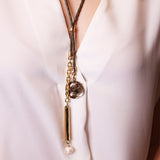 Collar largo moneda Auriga Monsul