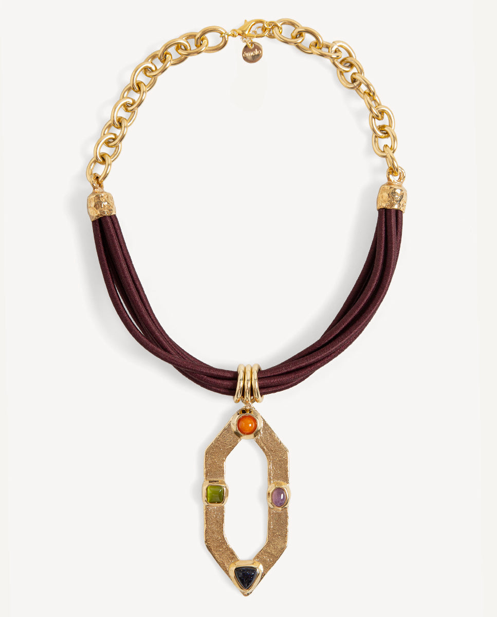 Colar TERRAI ENCY bordeaux — Émolo