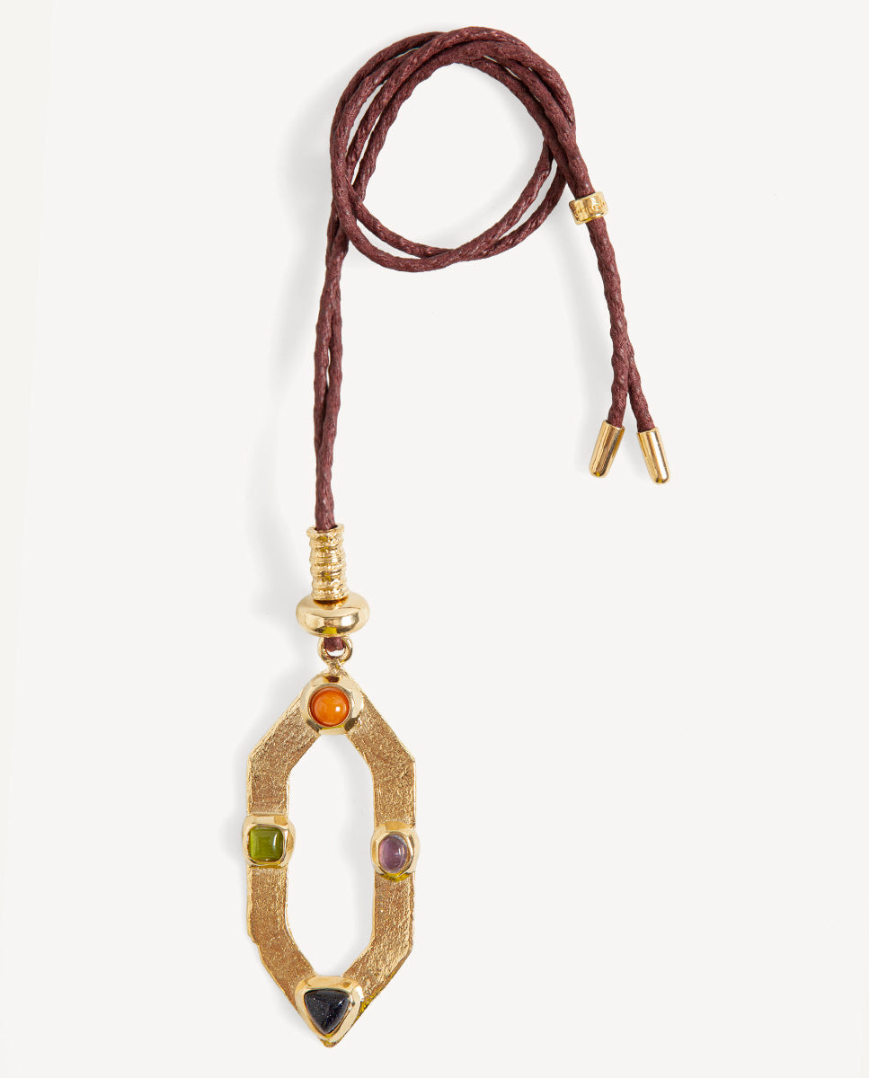Colar TERRAI MONSUL bordeaux — Émolo