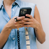 Ensemble anneau et dragonne pour mobile SANTANDER