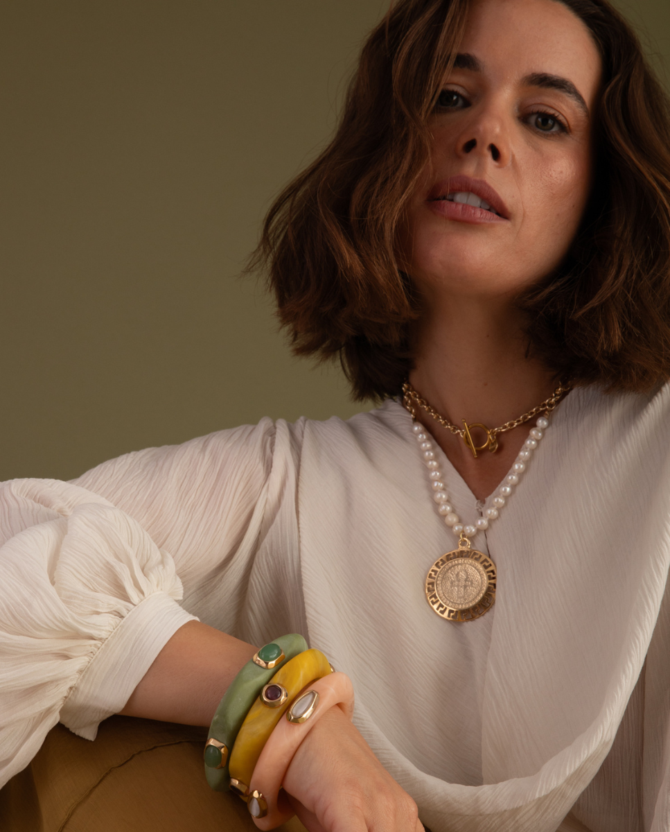METAL PEARL necklace