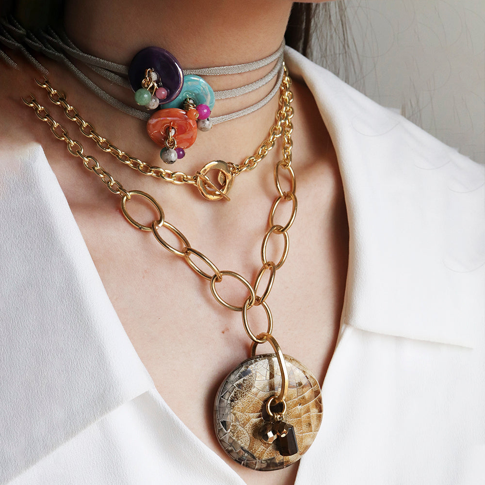 Collar CLAY corto cadena