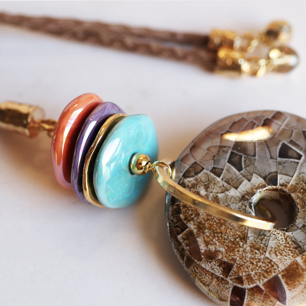 Long necklace CLAY Monsul