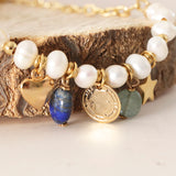 Collar corto FAITH perlas