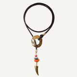 Collar multiposición pieza dorada para mujer