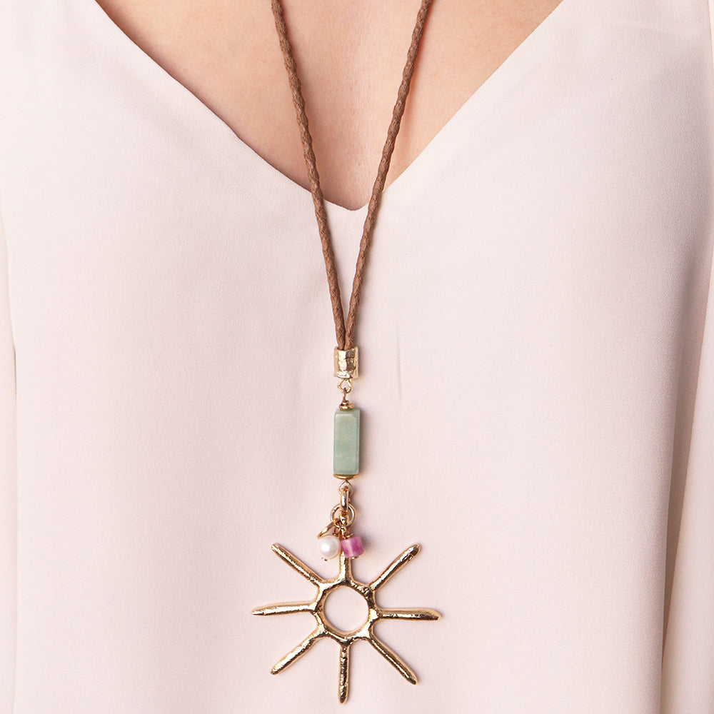 Collar largo ajustable SERENIDAD Sol Monsul