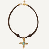 Collar corto mujer cruz MILU CRUZEA