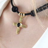 Collar corto mujer cruz MILU CRUZEA