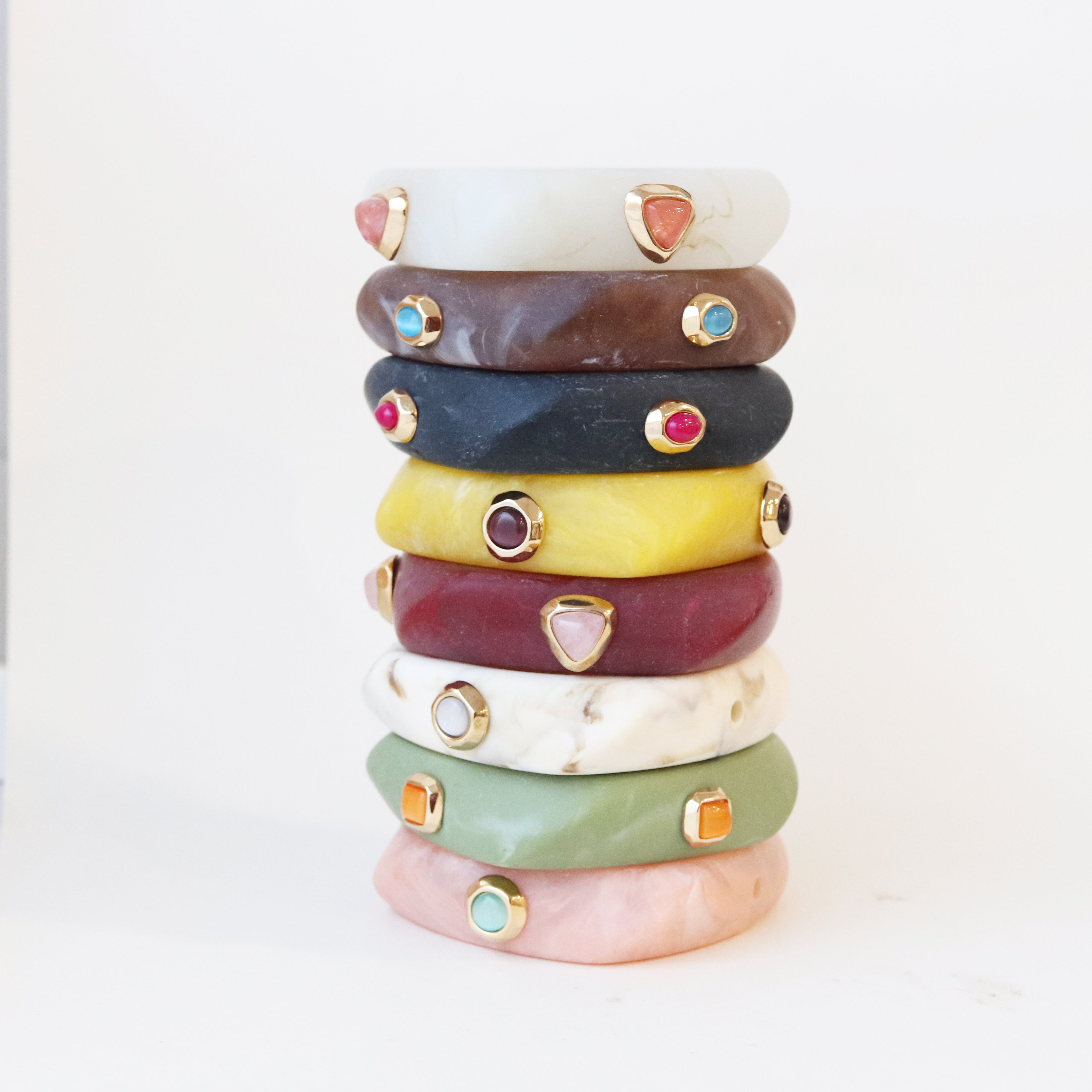 SAIRA MARBLE short necklace