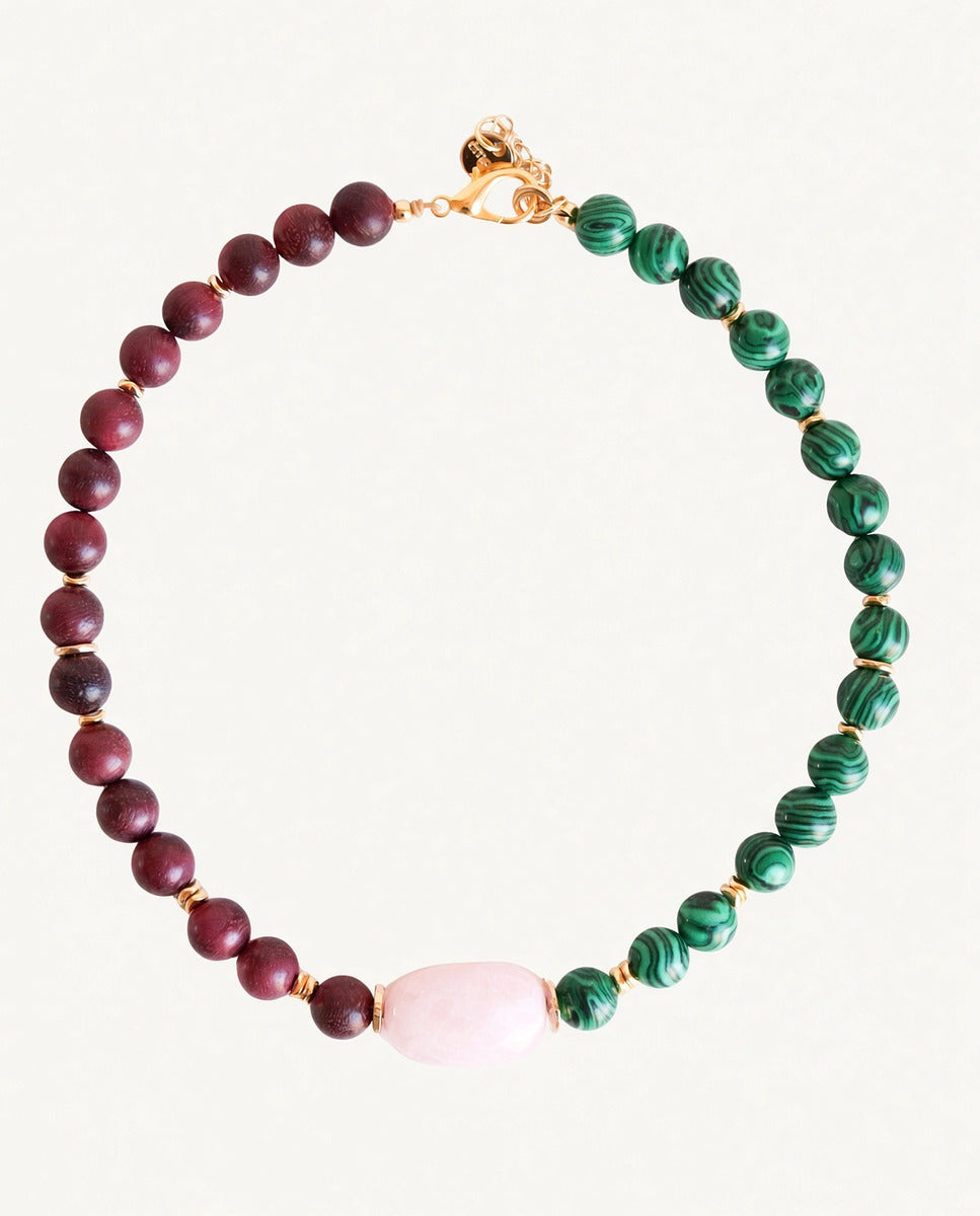 Collar corto ENVY de piedras naturales Emolo