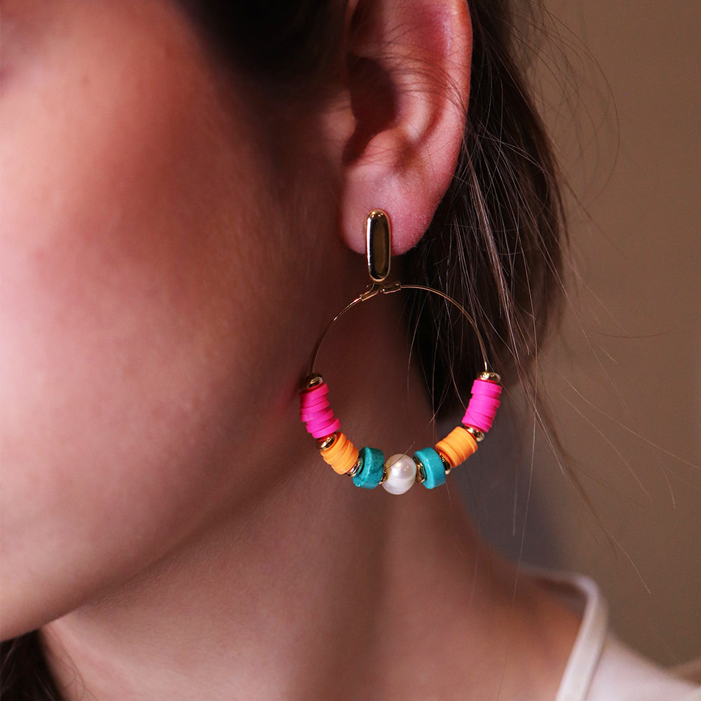 PENDIENTES COLORES PASTEL ÉMOLO AROS