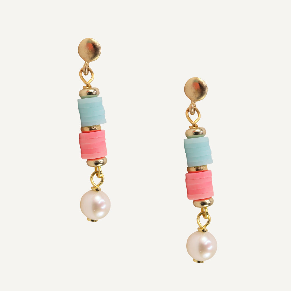 PENDIENTES COLORES PASTEL LARGOS ÉMOLO