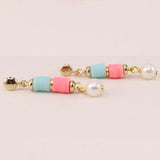 PENDIENTES COLORES ÉMOLO LARGOS PASTEL