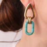 Pendientes turquesa para mujer