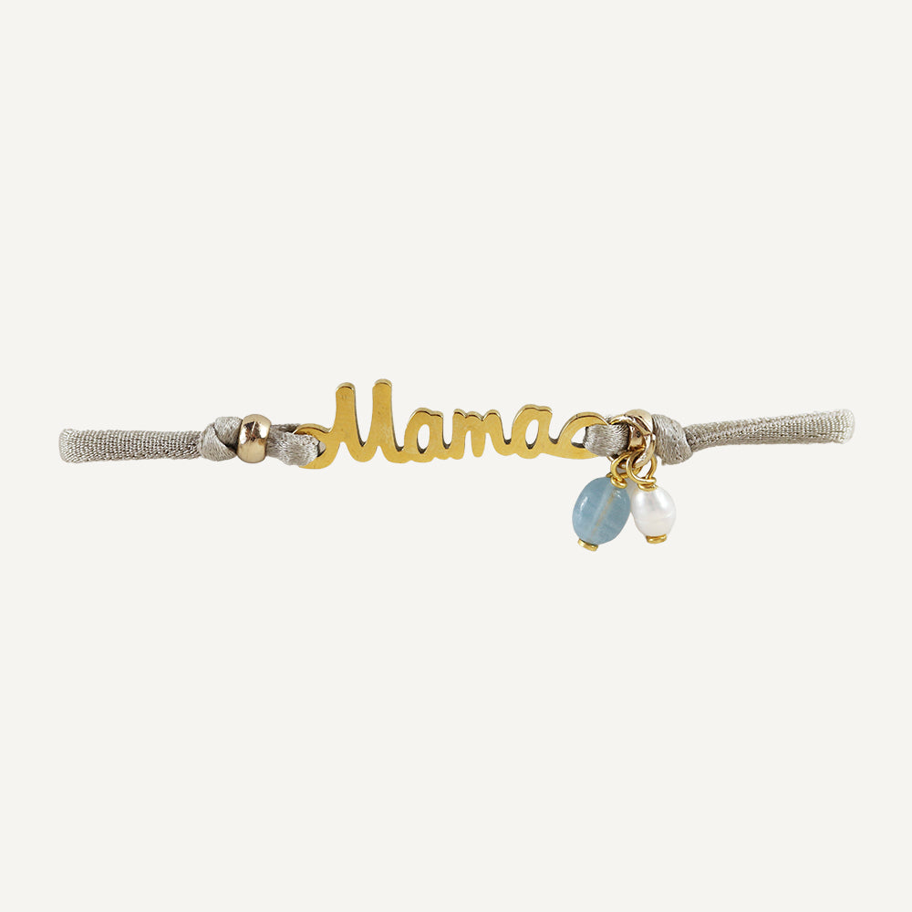 PULSERA MAMA AJUSTABLE ÉMOLO BEIGE