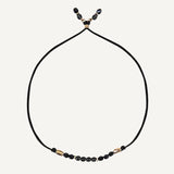 PULSERA COLLAR PIEDRA NATURAL ÉMOLO THEA NEGRO