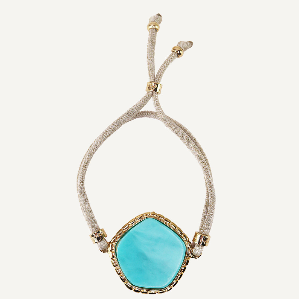 PULSERA COLORES PENTAS ÉMOLO TURQUESA