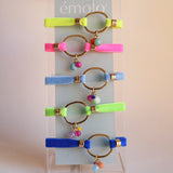 conjunto de pulseras para mujer ajustables fabricadas a mano en España color fluor