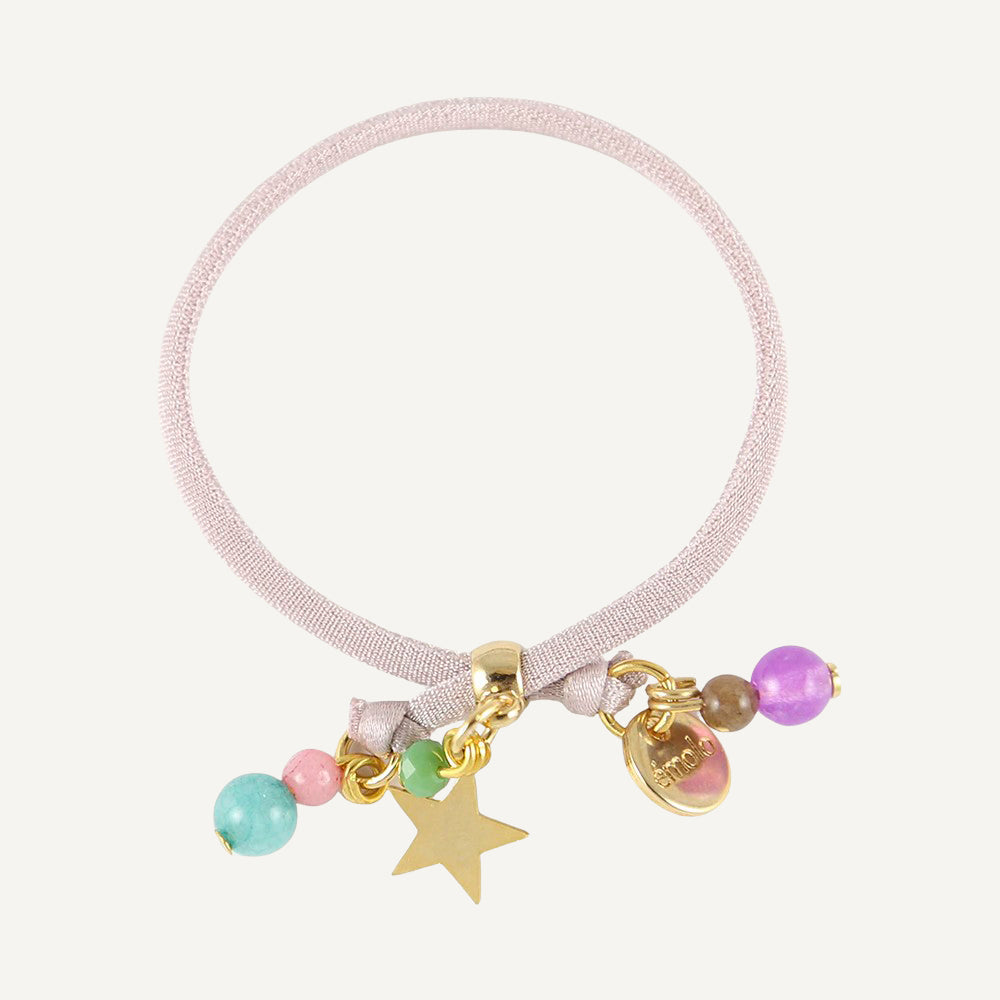 Miz Estrellita bracelet in nude with golden star — Émolo
