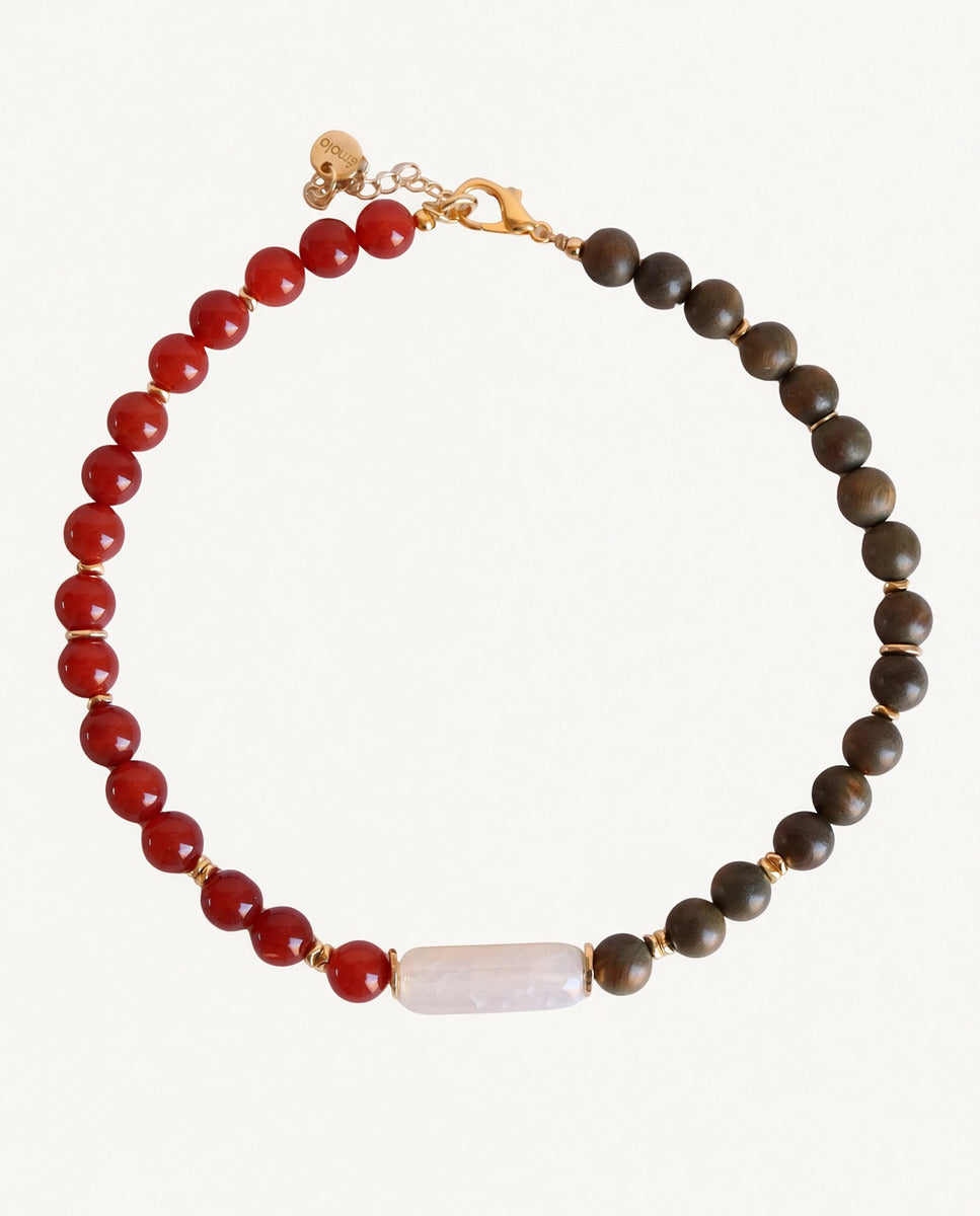 Collar corto ENVY de piedras naturales Emolo