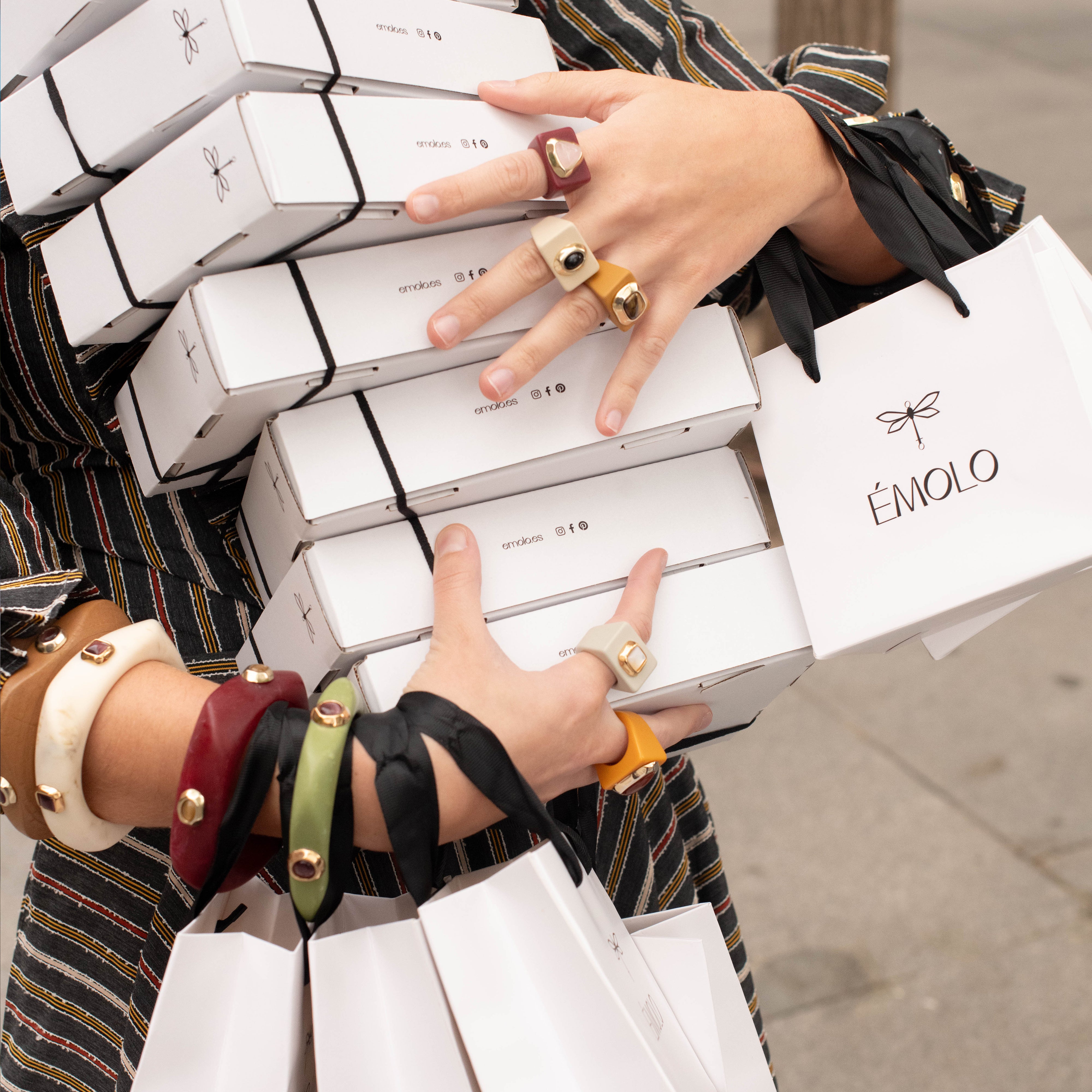 Anillo mujer gris con aventurina SAIRA-anillo-Émolo