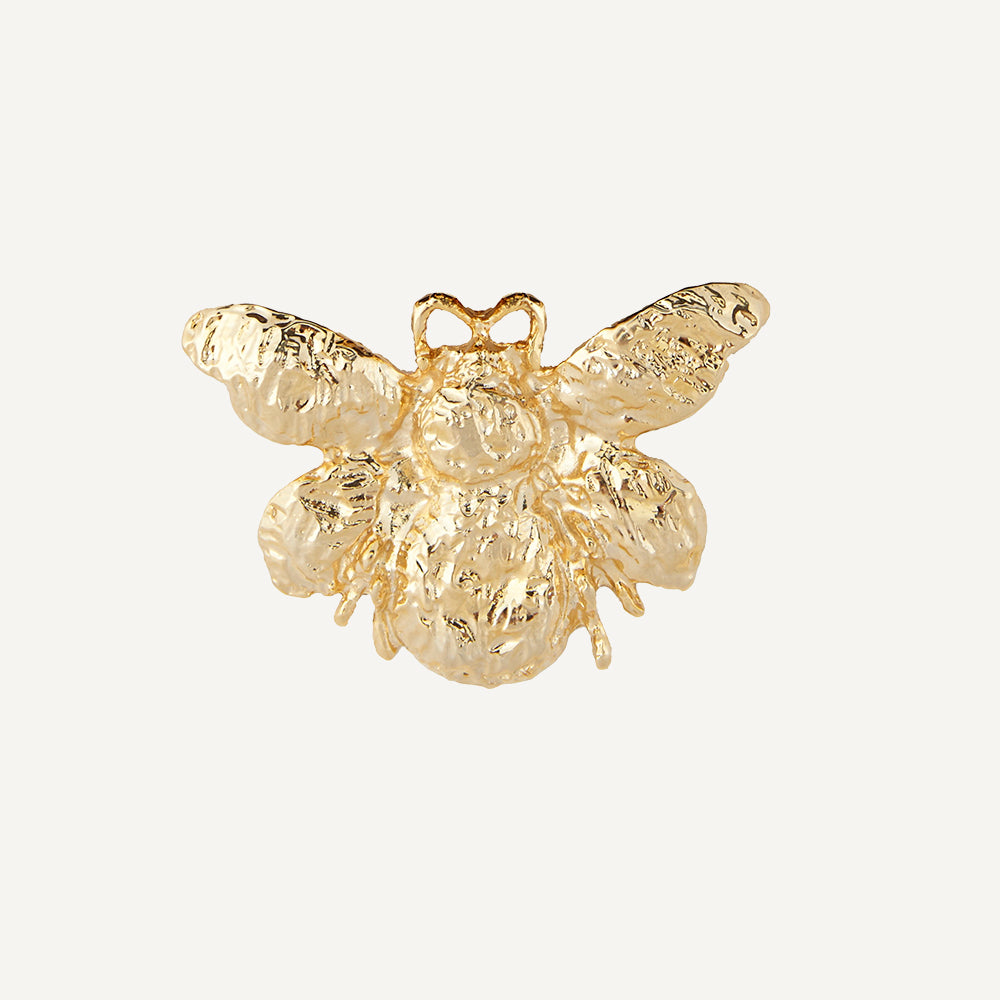 GOLDEN BUTTERFLY BROOCH HIGH-END COSTUME JEWELRY