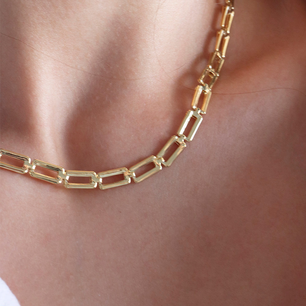 Short link necklace for women