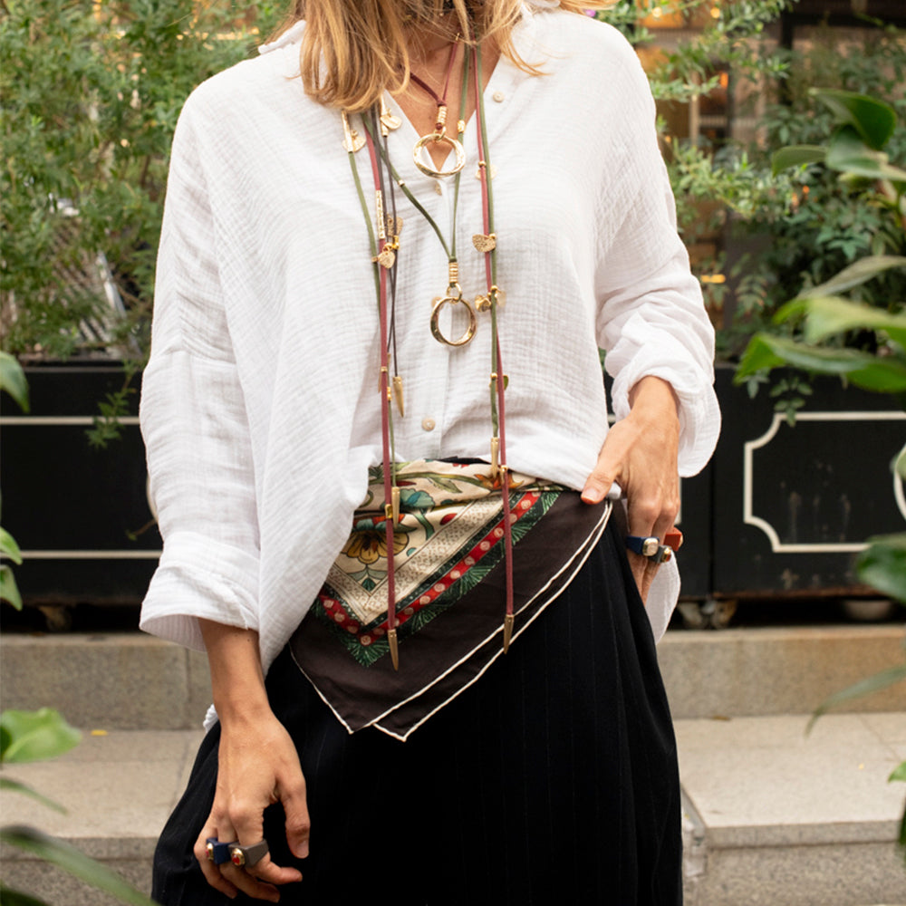 Collar largo multiposición para mujer CANOE ARO YUM-collar largo-Émolo