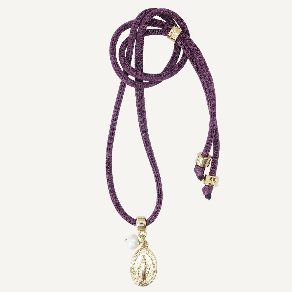Collar Virgen Milagrosa-dué-Émolo