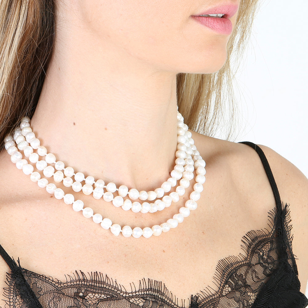 collier de perles fantaisie