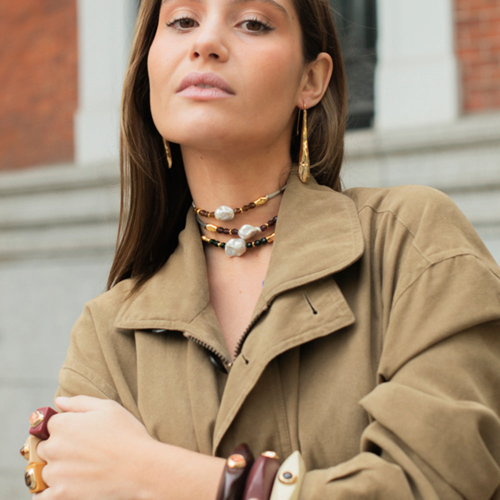 Dué THEA-collar perlas-Émolo