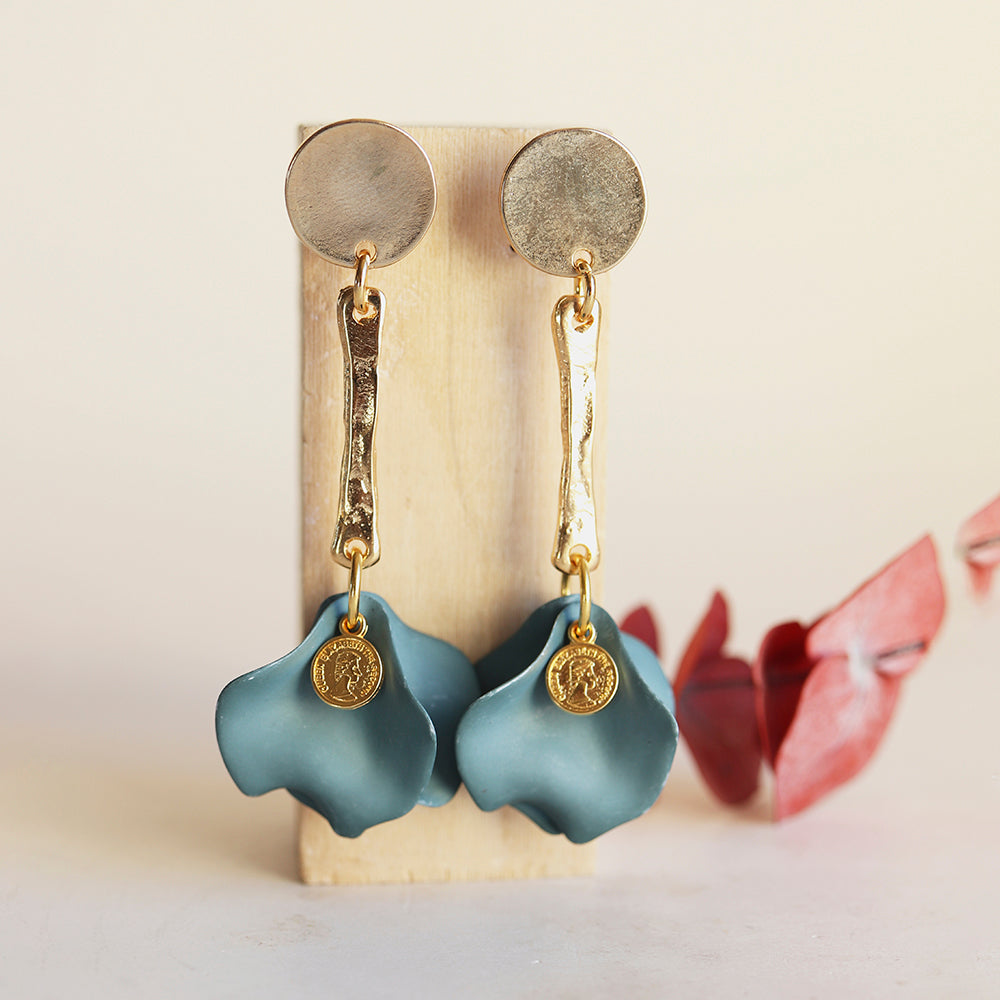 Pendientes BERAKA Palito con moneda-pendientes-Émolo