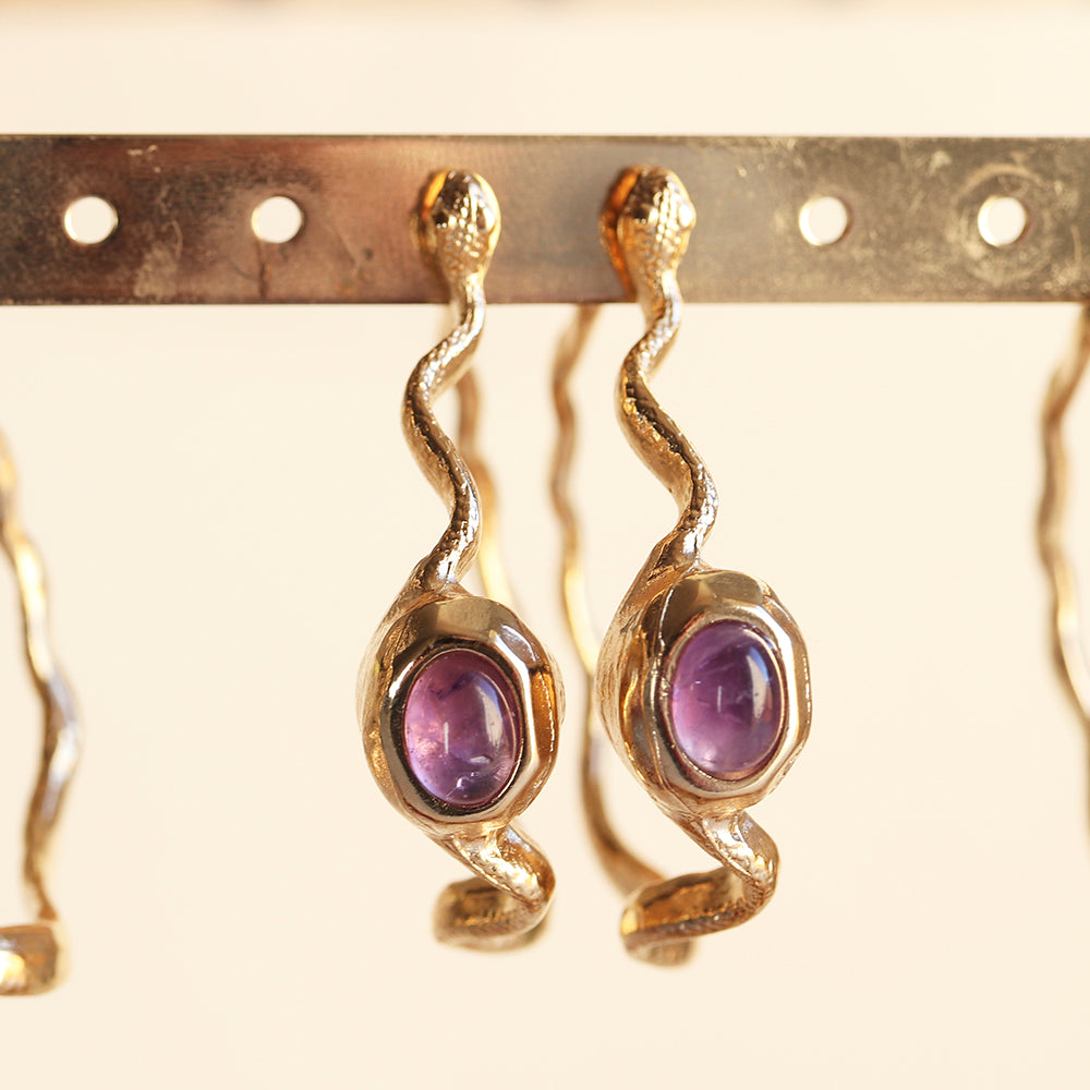 Pendientes dorados mujer SNAKE-pendientes-Émolo