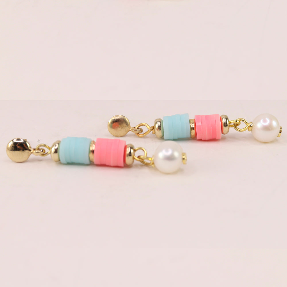 LONG PASTEL COLORED EARRINGS