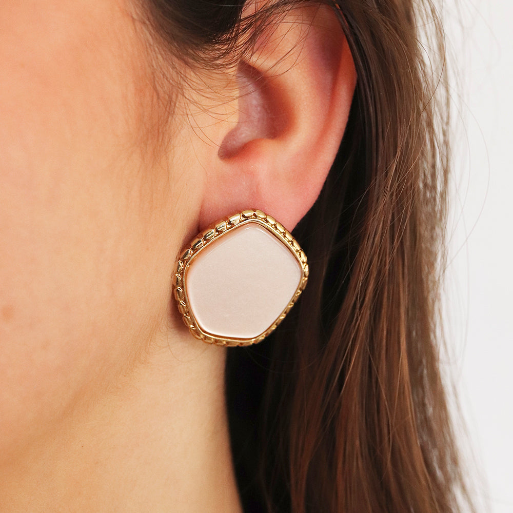 Emolo Pentas Pink Colored Earrings