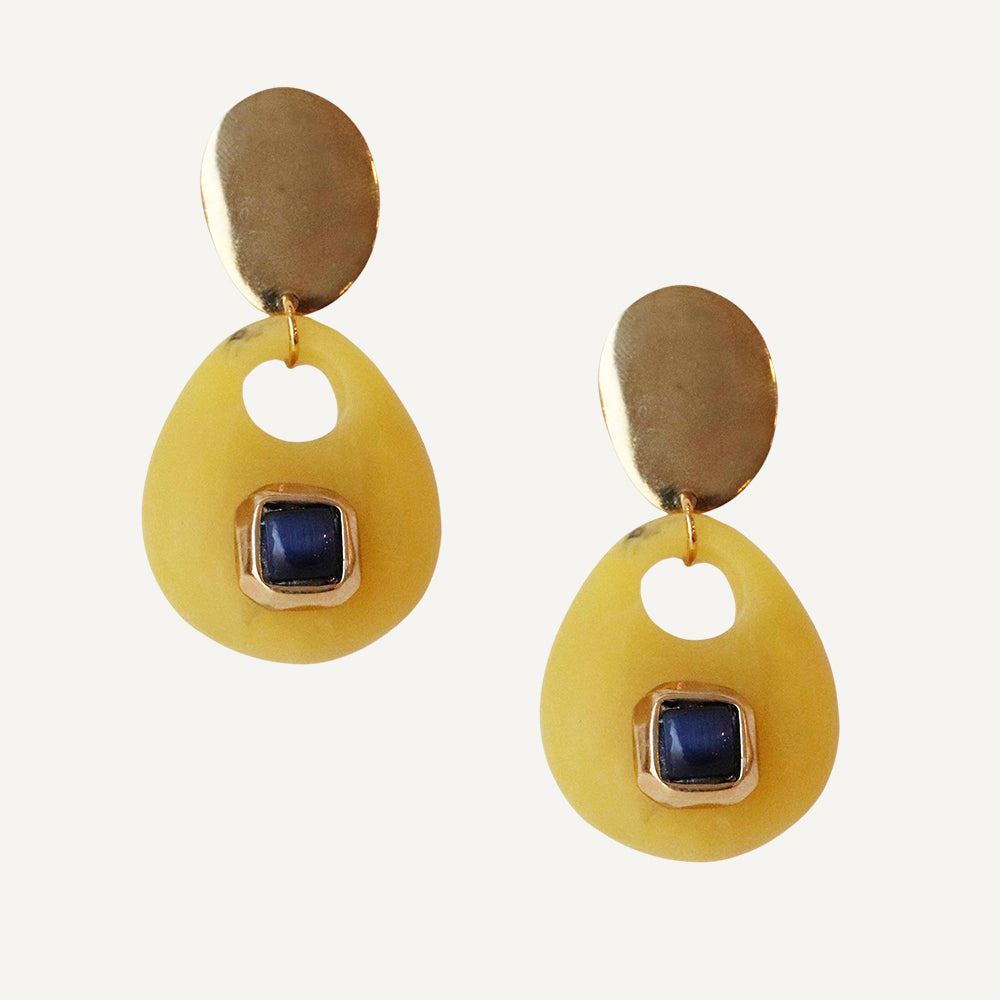 Pendientes SAIRA MARMOL-collar largo-Émolo