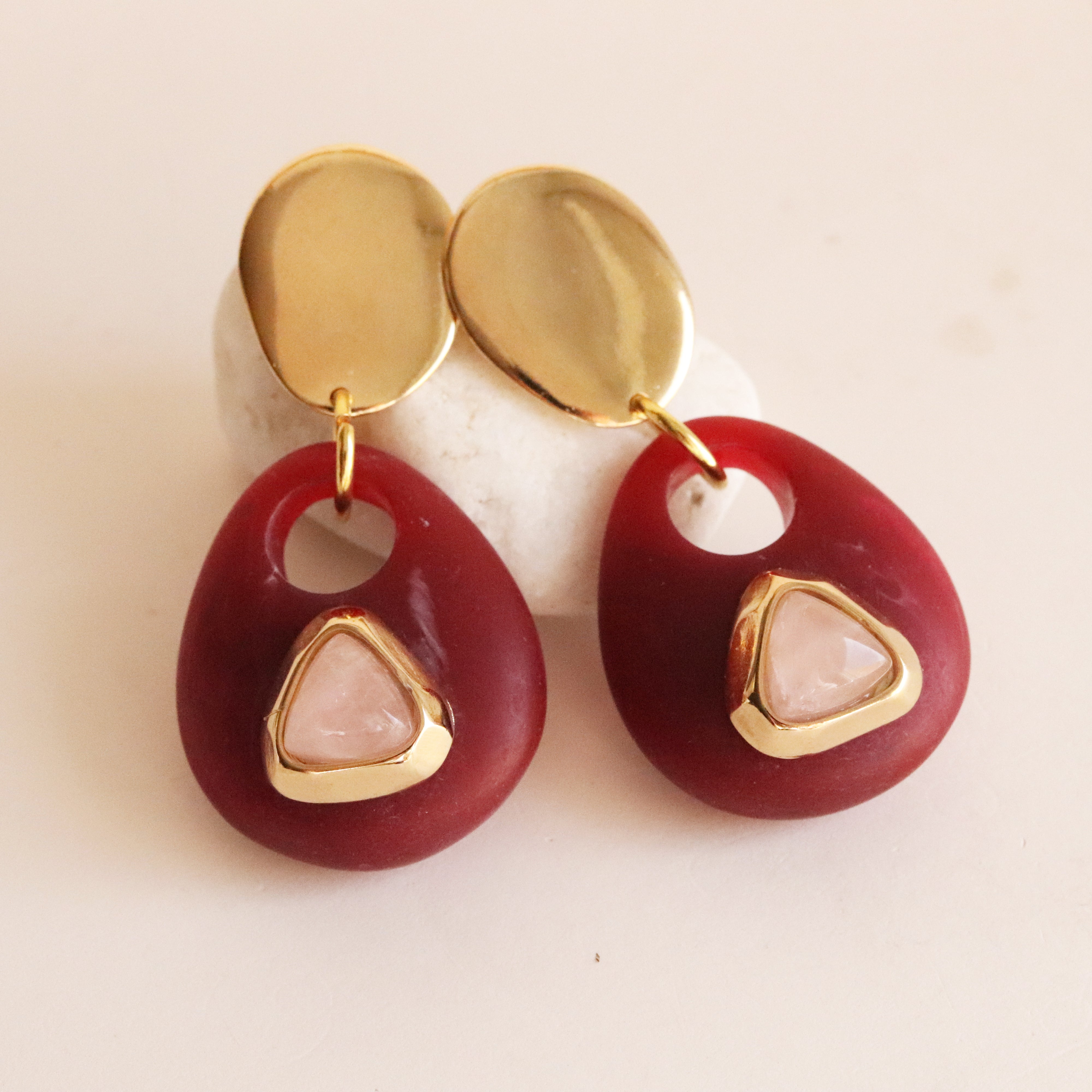 Pendientes SAIRA MARMOL II-collar largo-Émolo