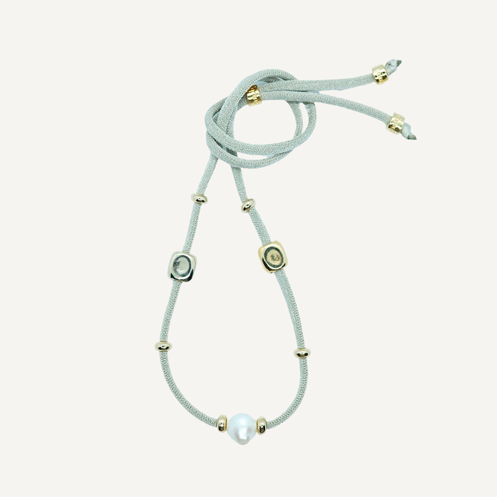 Collar ajustable para mujer con seda elástica miz