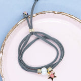 pulsera y collar ajustable con perla