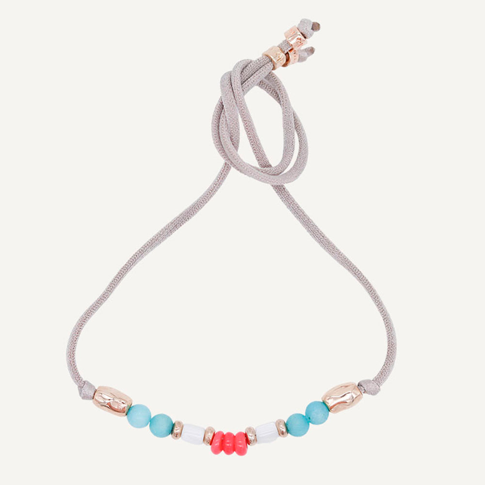 PULSERAS AJUSTABLES DUE BRASEN ÉMOLO TURQUESA