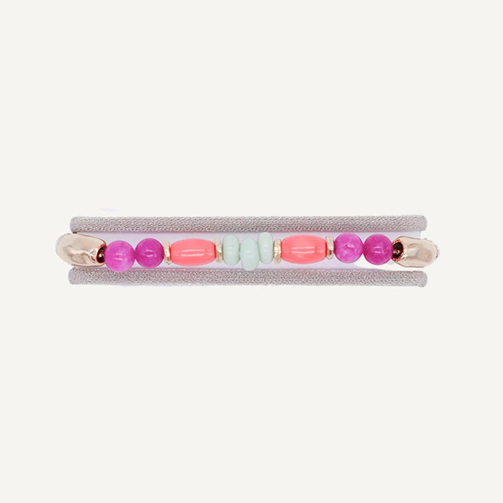 ADJUSTABLE DUE BRASEN EMOLO FUCHSIA BRACELETS