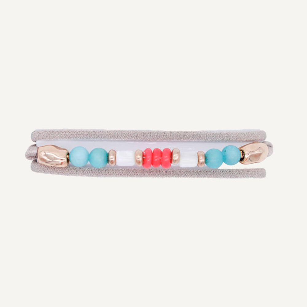 ADJUSTABLE DUE BRASEN EMOLO TURQUOISE BRACELETS