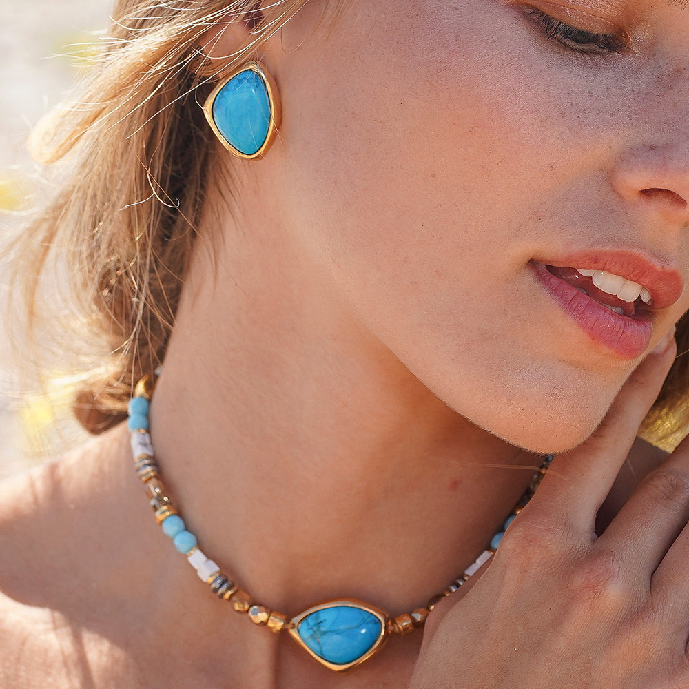 Pendientes BASIL-pendientes con piedras-Émolo