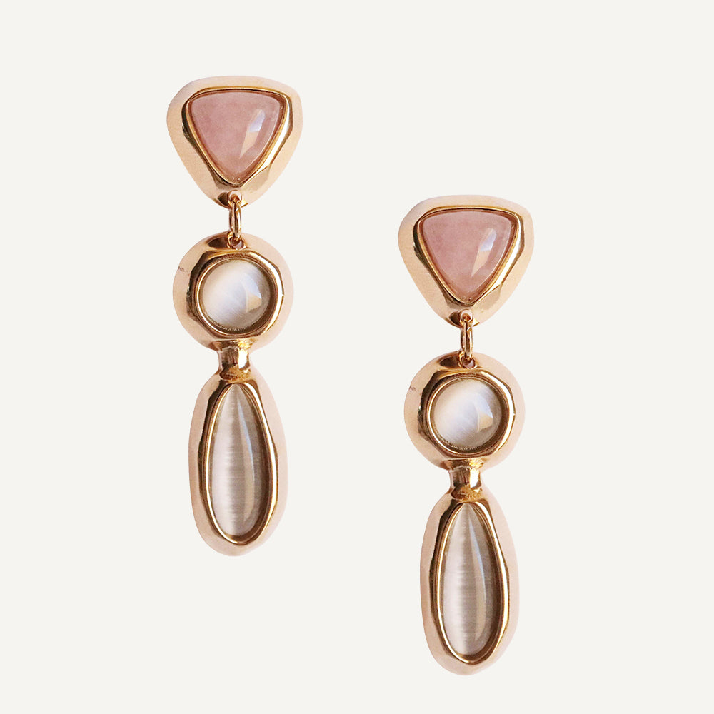 Women's Gold Earrings Event Blush
