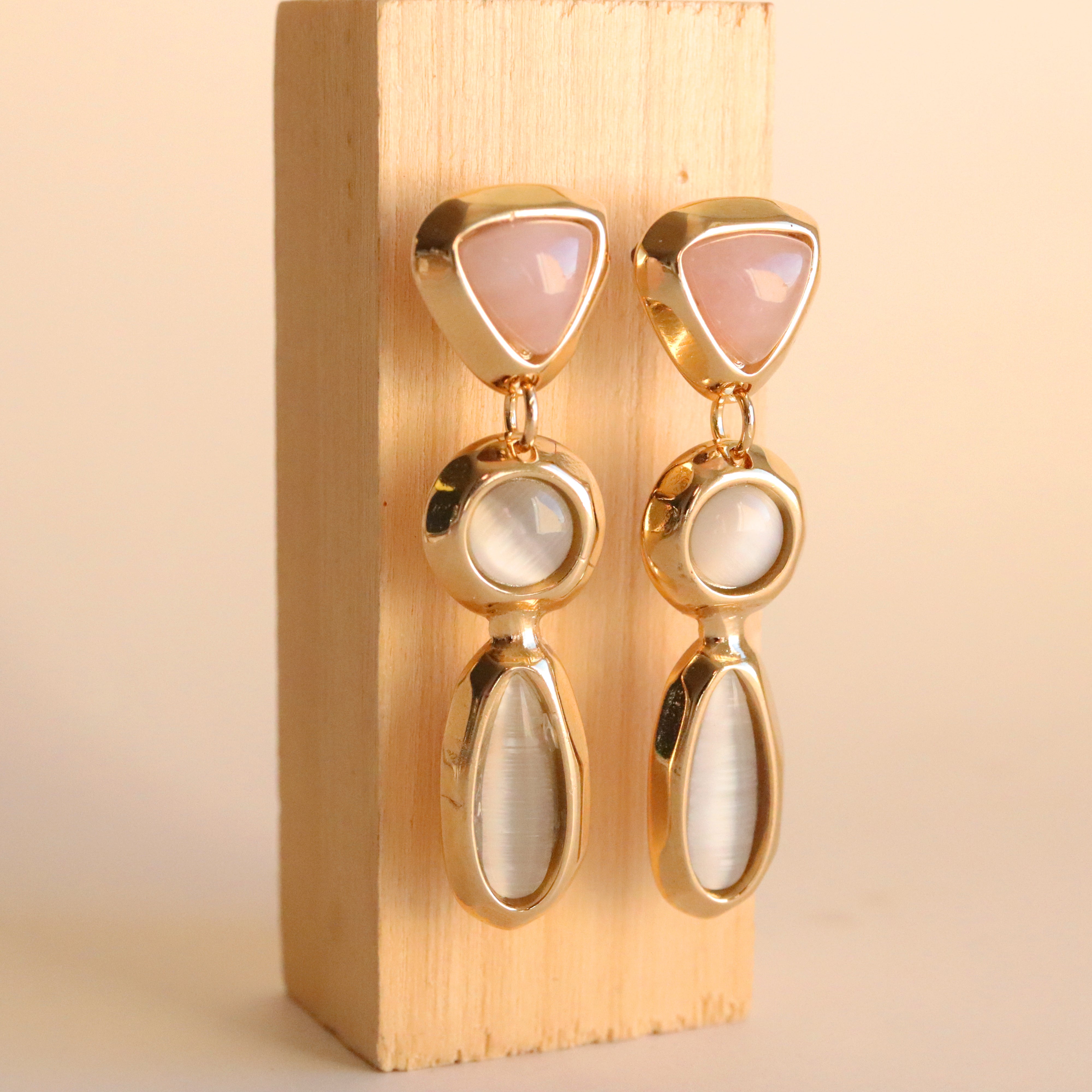 Pendientes dorados mujer Event Blush