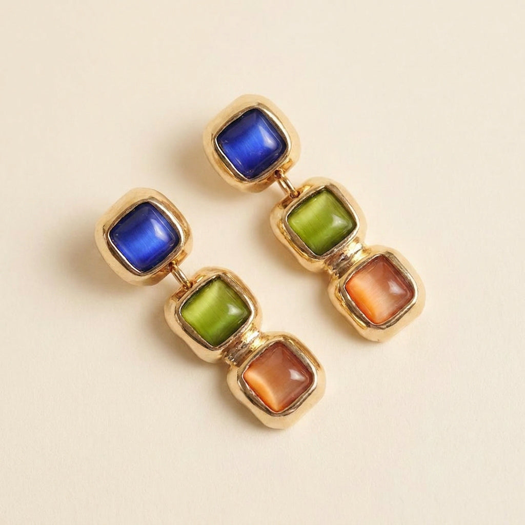 Pendientes Event Indigo Square