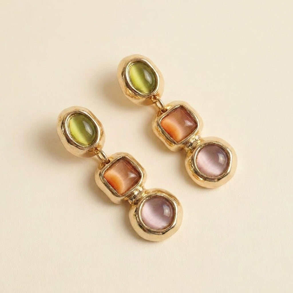 Pendientes Event Lima Oval Gold