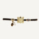 Elastic bracelet for women with a gold frog-shaped piece