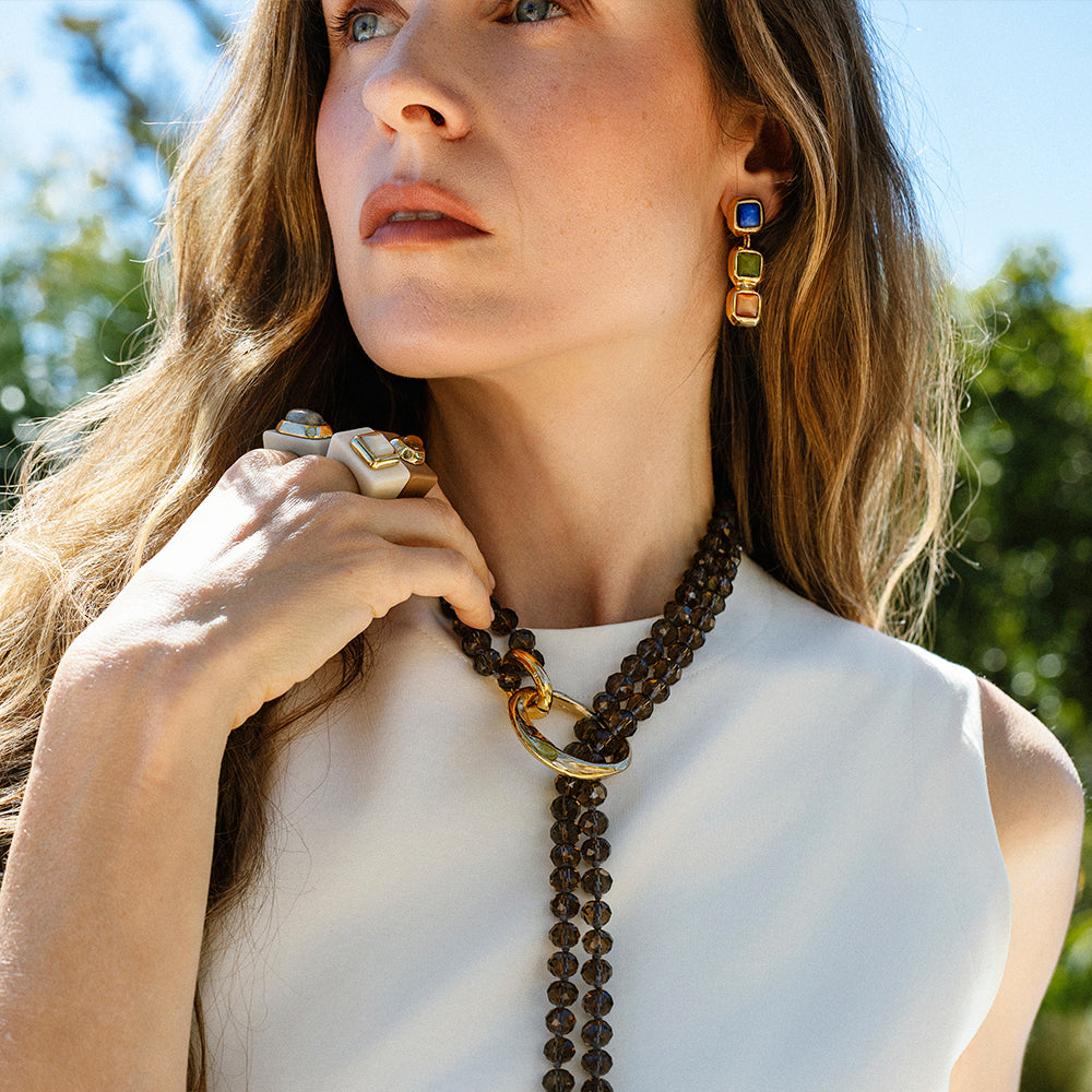 Collar ODRI Barroco fumé de perlas, colección ODRI de Émolo